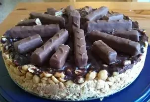 Snickers-Torte ohne Backen