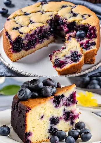Blaubeerkuchen ohne Eier