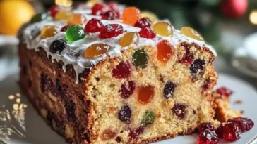 Amaretto-Früchtekuchen zu Weihnachten