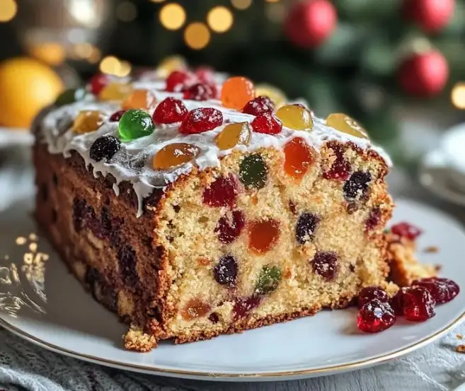 Amaretto-Früchtekuchen zu Weihnachten