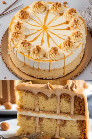 Butterscotch Bliss Cake ohne Eier