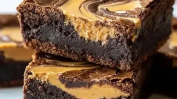 Erdnussbutter-Swirl-Brownie