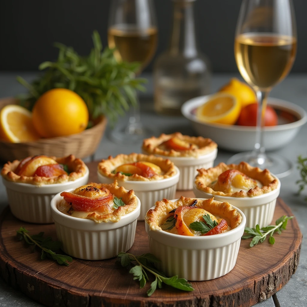 Individual Lobster Pot Pies with Puff Pastry