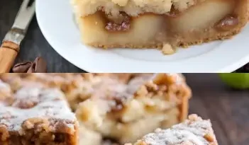 Kaffeekuchen mit Apfelkuchenfüllung