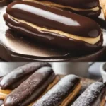 Klassische Schokoladen-Eclairs