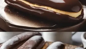 Klassische Schokoladen-Eclairs