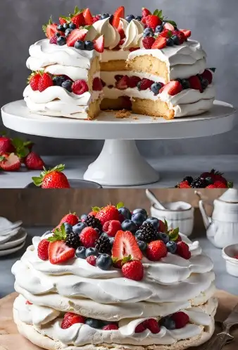 Pavlova-Kuchen