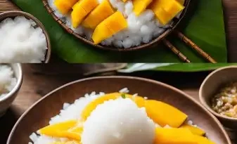 Thailändischer Klebreis mit Mango