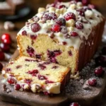 Hausgemachter Kuchen Weihnachts-Cranberry-Rührkuchen