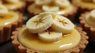 Mini-Bananencremetörtchen