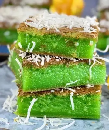 Mochi-Kuchenriegel mit Pandan-Kokosnuss und Hawaii-Butter