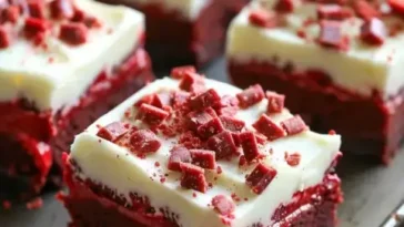 Red Velvet Brownies mit Frischkäse-Frosting