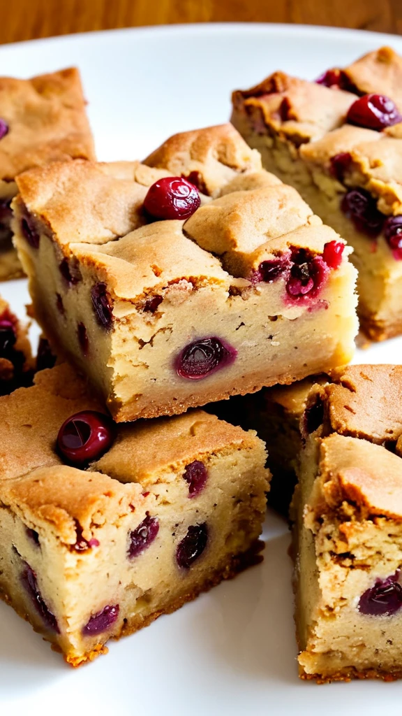 Cranberry-Blondies