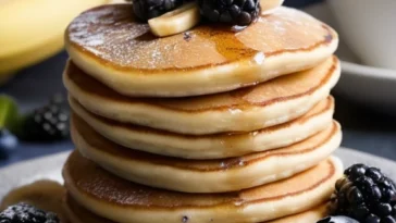 Pancakes mit Blaubeeren