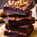 Zucchini Brownies mit Schokolade und Walnüssen