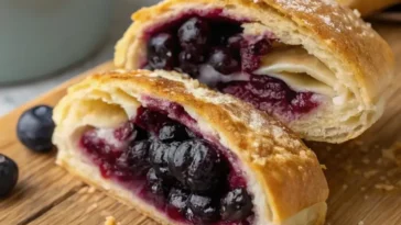 blaubeer-tartelettes mit eischneehaube