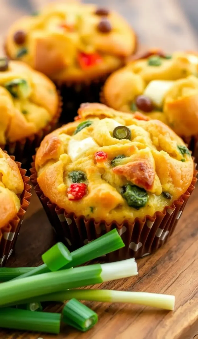 herzhafte muffins mit schinken und käse