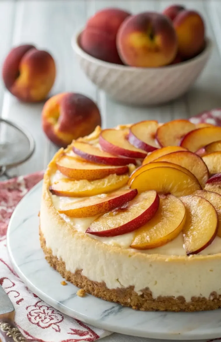 schmandkuchen mit nektarinen