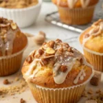 toffifee-muffins mit nougat-topping