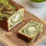 fluffiger marmorkuchen mit matcha