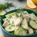 hähnchensalat mit tzatziki