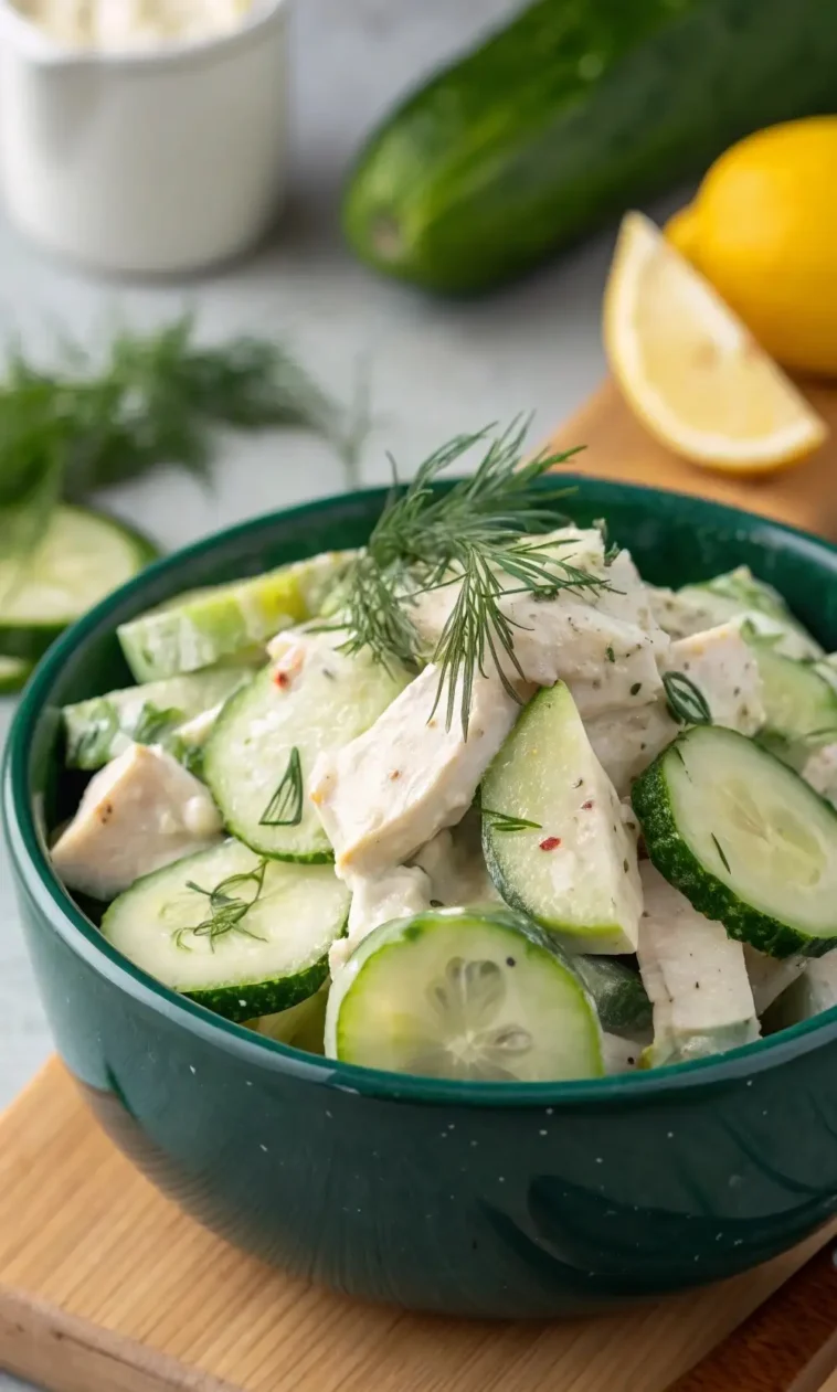 hähnchensalat mit tzatziki