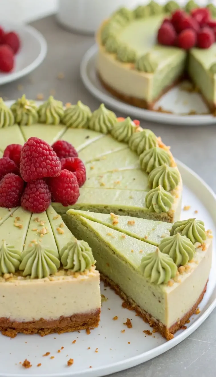 roher matcha cheesecake