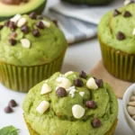 vegan avocado muffins