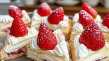 Erdbeerkissen Rezept: Blätterteig-Traum in 15 Minuten