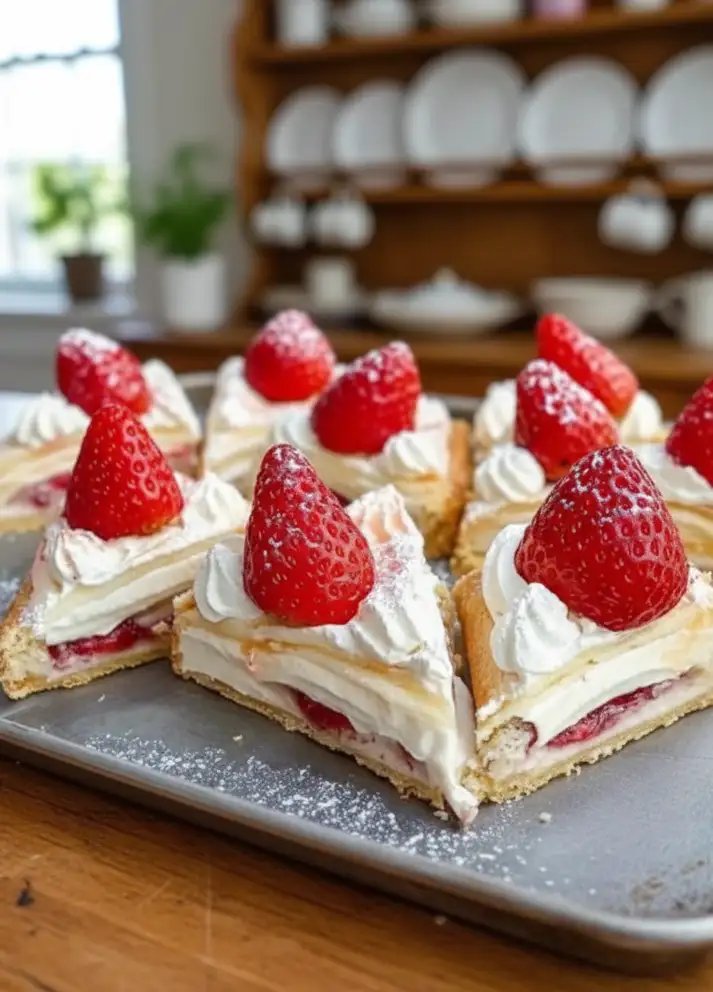 Erdbeerkissen Rezept: Blätterteig-Traum in 15 Minuten