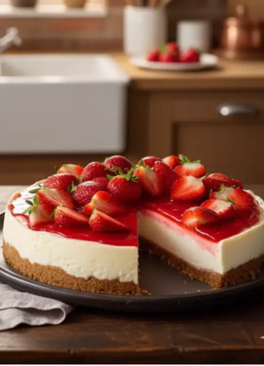 Fruchtiger Erdbeer Cheesecake: Cremig & einfach backen