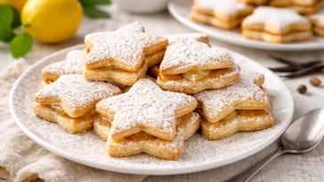 Leckere selbstgemachte Plätzchen auf einem Teller
