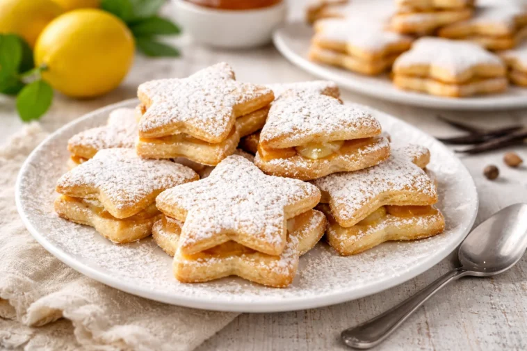 Leckere selbstgemachte Plätzchen auf einem Teller