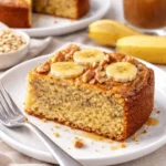 Bananen-Nuss-Haferflocken-Kuchen ohne Zucker als gesunde Leckerei