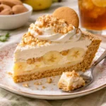 Leckere Bananenpudding-Cupcakes mit cremigem Topping auf einem Teller