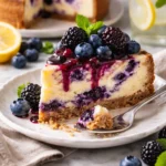 Leckere Beeren-Wirbel-Cupcakes mit frischen Früchten und einem wirbelnden Design