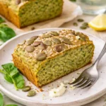 Leckeres und nahrhaftes Brokkoli-Brot, frisch gebacken und gesund.