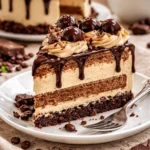 Ein köstlicher Cappuccino Kuchen, perfekt für Kaffeeliebhaber.