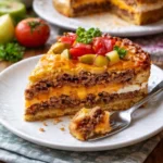Leckere Cheeseburger-Torte für Festessen und besondere Anlässe