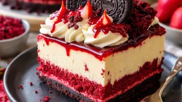 Red Velvet Käsekuchen mit Oreo - leckeres Rezept für einen besonderen Genuss