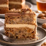 Fabrik Torte mit frischer Glasur und dekorativen Toppings