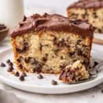 Rezept für selbstgemachten Butterkuchen mit Schokoladenstückchen