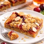 Haferflocken-Mandel-Riegel in einer Schüssel