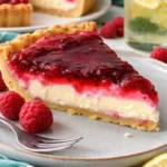 Himbeer-Schmand-Torte mit frischen Himbeeren und Schmandcreme