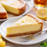 Italienischer Ricotta-Käsekuchen mit frischer Ricotta und einer goldenen Kruste