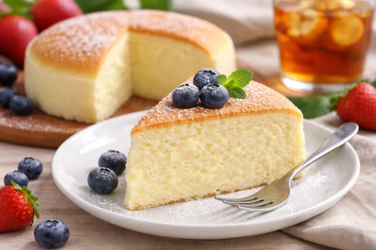 Leckerer Joghurtkuchen auf einem Teller, ideal für jeden Anlass.