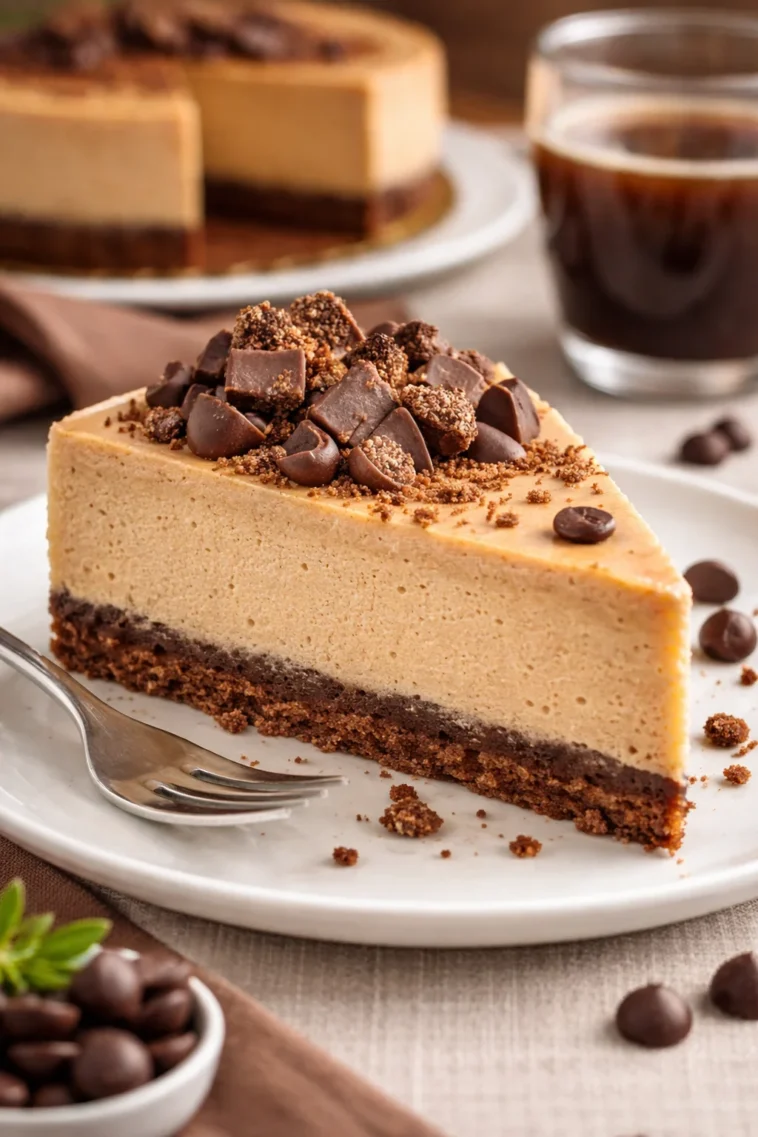 Kahlua-Käsekuchen, eine cremige Käsekuchen-Variante mit Kahlua-Aromen