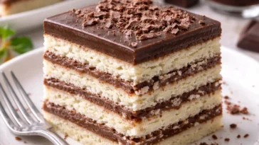 Mađarica, traditionelle kroatische Schokoladen-Lagen-Torte mit köstlicher Füllung