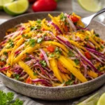 Leckerer Mango-Krautsalat mit frischen Zutaten