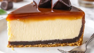 Himmlischer Millionärs-Cheesecake mit cremigem Belag und Keksboden